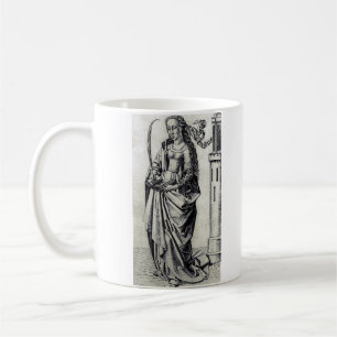 Saint Barbara of the Tower Sacred Graphic Art Coffee Mug