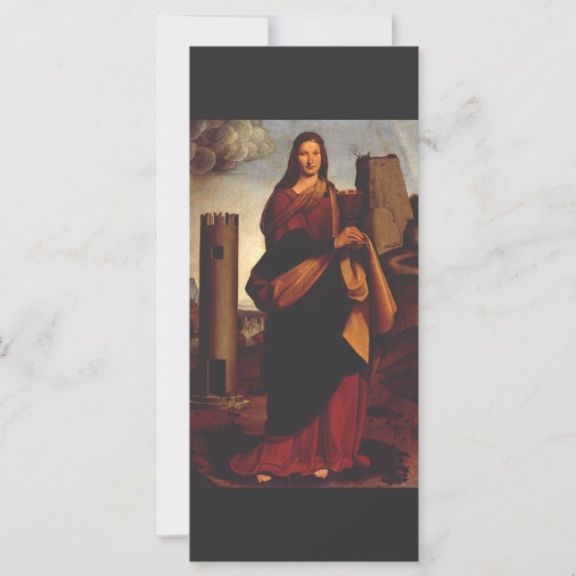 Saint Barbara Sacred Icon Graphic Art (Front)