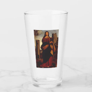 Saint Barbara Sacred Icon Graphic Art Glass