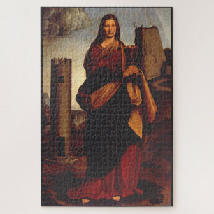 Saint Barbara Sacred Icon Graphic Art Jigsaw Puzzle