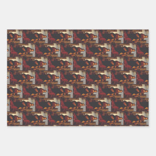 Saint Barbara Sacred Icon Graphic Art Wrapping Paper Sheet