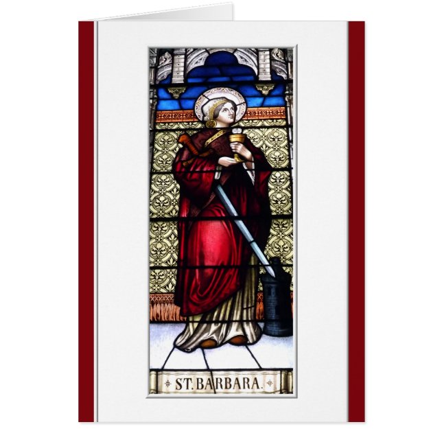 Saint Barbara Stained Glass Window (Front)