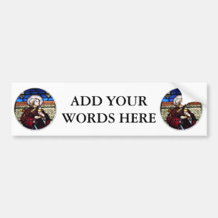 Saint Barbara Stained Glass Window Bumper Sticker
