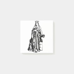 Saint Barbara the Great Martyr Sacred Graphic Art Post-it Notes