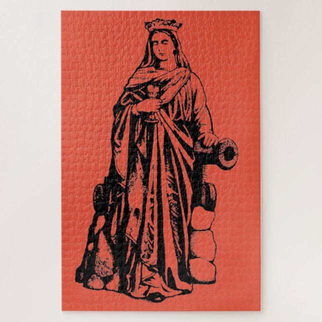 Saint Barbara Virgin and martyr Jigsaw Puzzle (Vertical)