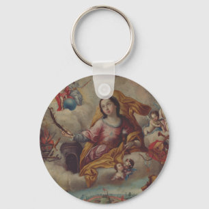 Saint Barbara Virgin and martyr Key Ring