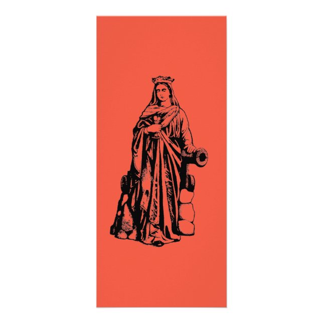 Saint Barbara Virgin and martyr Rack Card (Front)