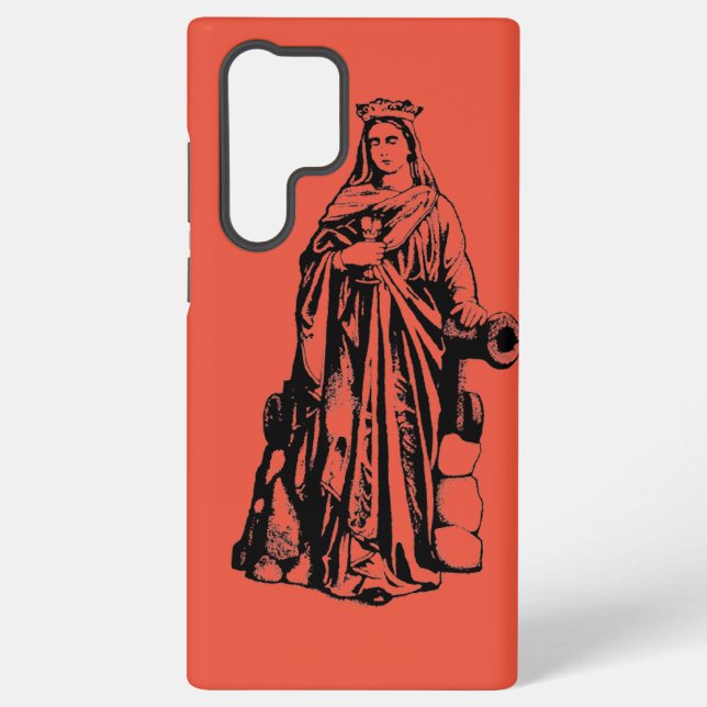 Saint Barbara Virgin and martyr Samsung Galaxy S22 Ultra Case (Back)