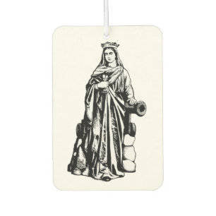 Saint Barbara with chalice and cannon Car Air Freshener