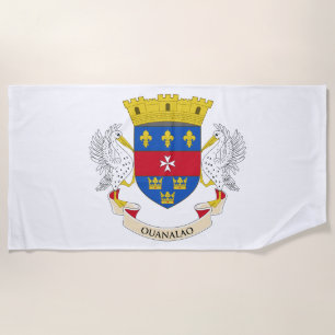 Saint Barthélemy Flag Beach Towel