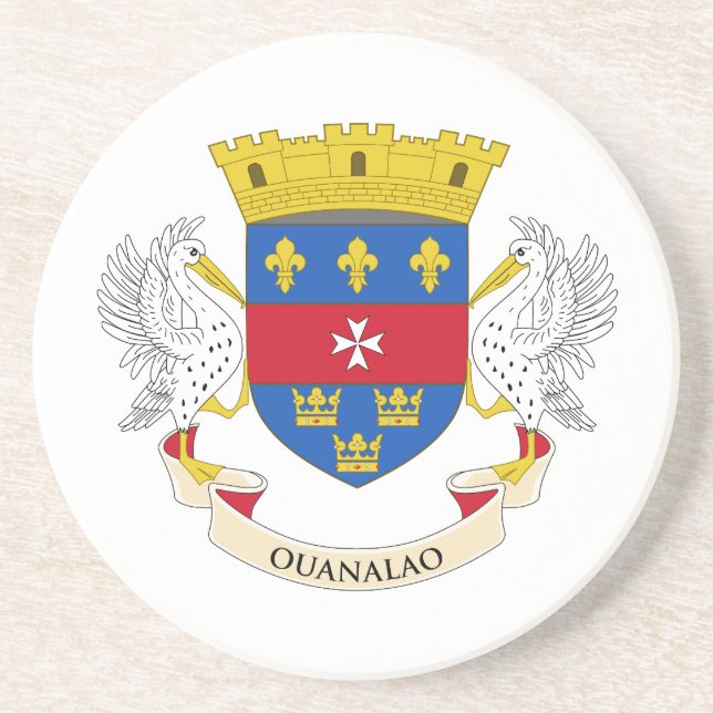 Saint Barthélemy Flag Coaster (Front)