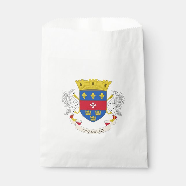 Saint Barthélemy Flag Favour Bags (Front)