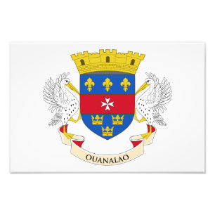 Saint Barthélemy Flag Photo Print