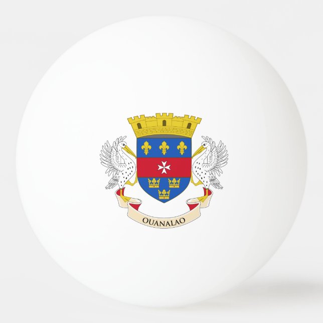 Saint Barthélemy Flag Ping Pong Ball (Front)