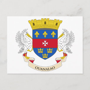 Saint Barthélemy Flag Postcard