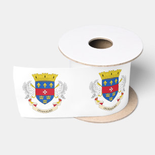 Saint Barthélemy Flag Satin Ribbon