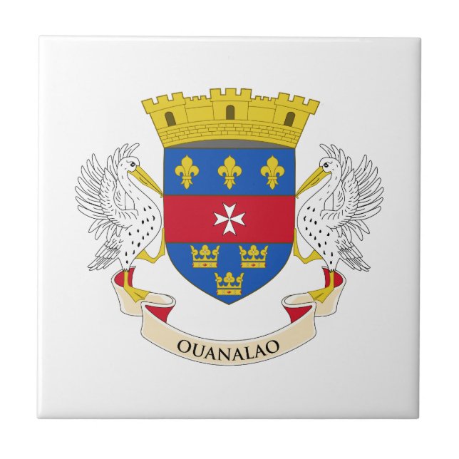 Saint Barthélemy Flag Tile (Front)