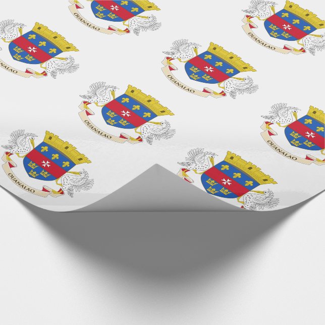 Saint Barthélemy Flag Wrapping Paper (Corner)
