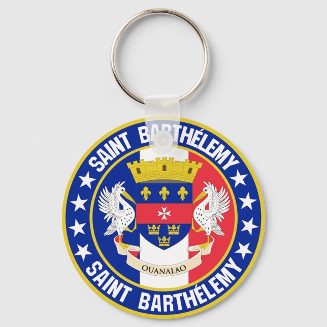 Saint Barthélemy                                   Key Ring (Front)