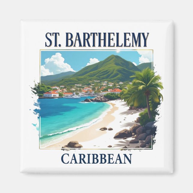 Saint Barthelemy Magnet (Front)