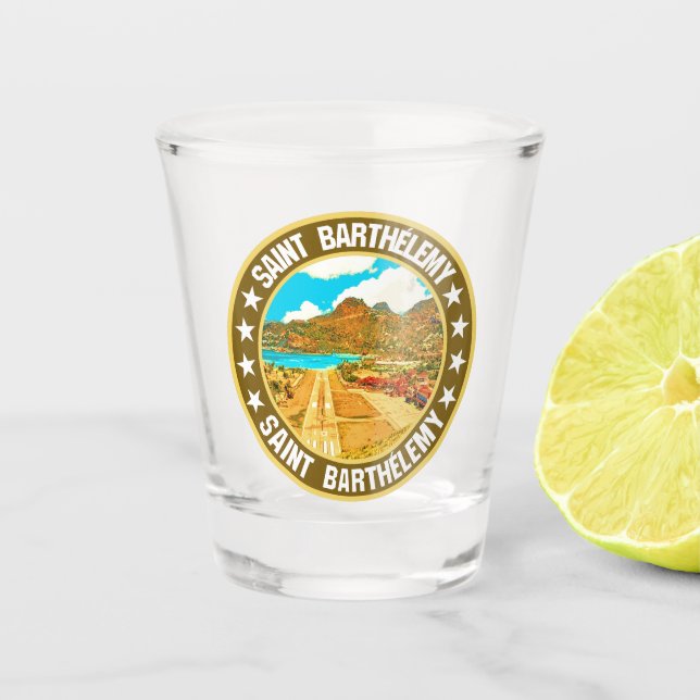 Saint Barthélemy                                   Shot Glass (Front)
