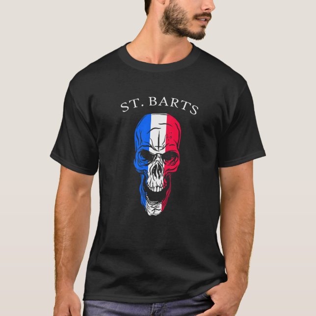 Saint Barthelemy Skull St Barts T-Shirt (Front)