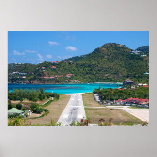 Saint Barthélemy (St. Barts) Airport Poster