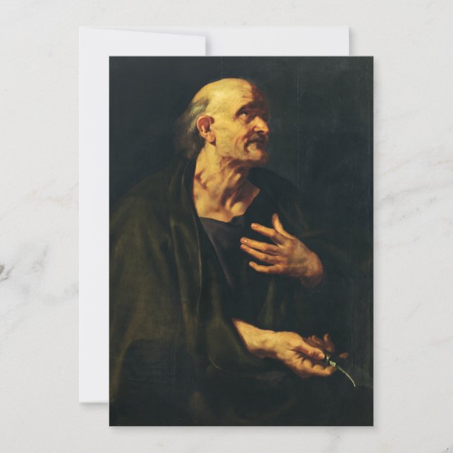 Saint Bartholomew by Peter Paul Rubens Invitation (Front)