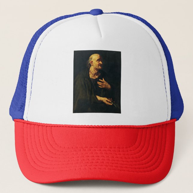 Saint Bartholomew by Peter Paul Rubens Trucker Hat (Front)