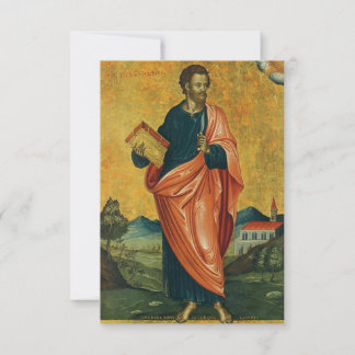 Saint Bartholomew Orthodox Prayer Card