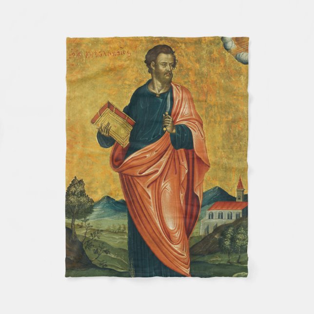 Saint Bartholomew the Apostle Fine Art Fleece Blanket (Front)
