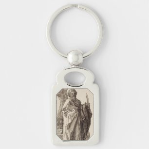 Saint Bartholomew the Apostle Fine Art Key Ring