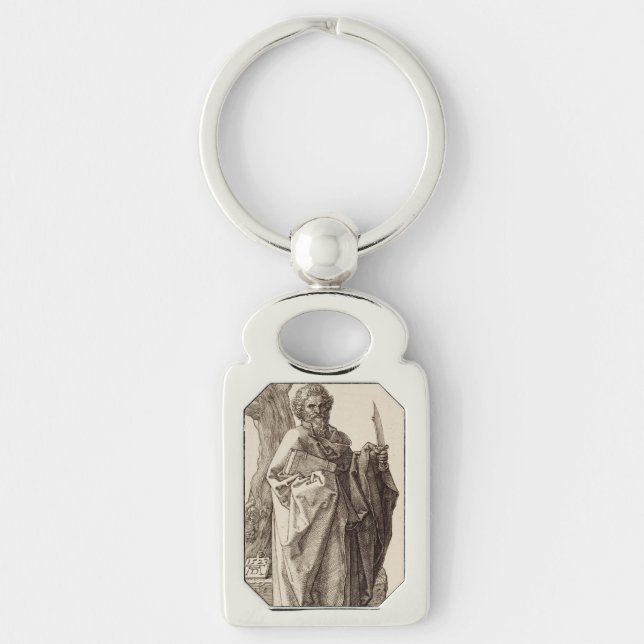 Saint Bartholomew the Apostle Fine Art Key Ring (Front)