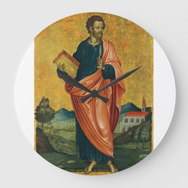 Saint Bartholomew the Apostle Fine Art Large Clock (Front)