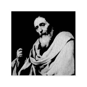 Saint Bartholomew the Apostle Fine Art Self-inking Stamp