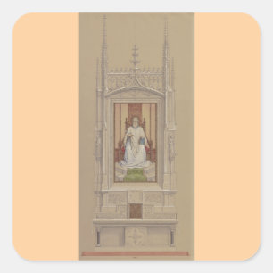 Saint Bartholomew the Apostle Fine Art Square Sticker
