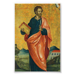 Saint Bartholomew the Apostle orthodox icon Photo Print
