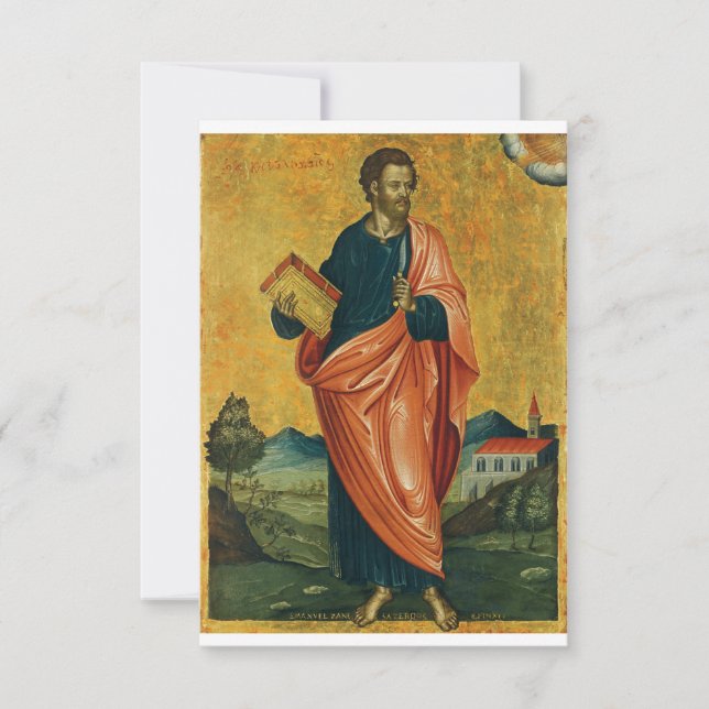 Saint Bartholomew the Apostle orthodox icon Thank You Card (Front)
