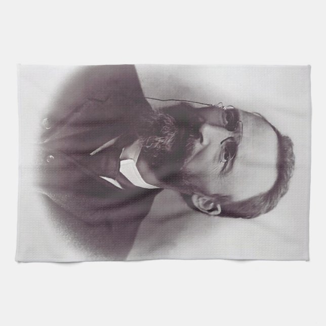 Saint Bartolo Longo Apostle of the Rosary Tea Towel (Horizontal)