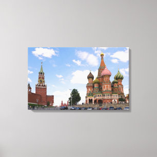Saint-Basil cathedral in Moscow Canvas Print
