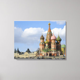 Saint Basil Cathedral. Red Square Moscow Russia Canvas Print
