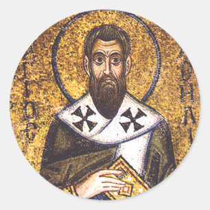 Saint Basil of Caesarea Classic Round Sticker