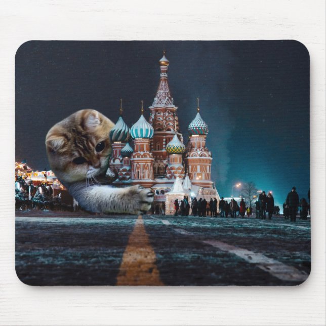 Saint Basil’s Cathedral and Hosico Mouse Mat (Front)