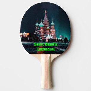 Saint Basil’s Cathedral, Moscow, Russia Ping Pong Paddle
