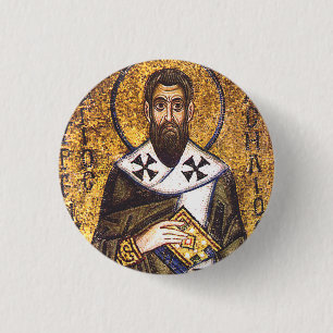 Saint Basil the Great Mosaic 3 Cm Round Badge
