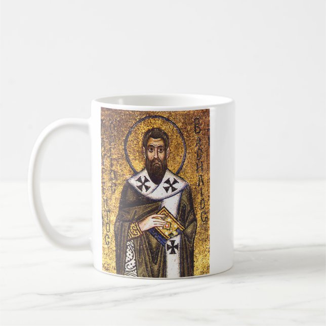 Saint Basil the Great Mosaic Coffee Mug (Left)