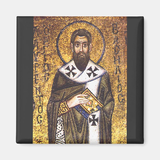 Saint Basil the Great Mosaic Magnet (Front)