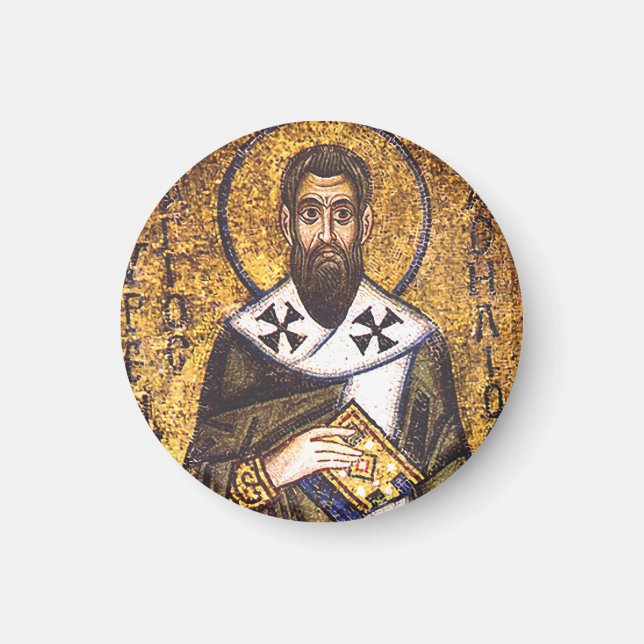 Saint Basil the Great Mosaic Magnet (Front)