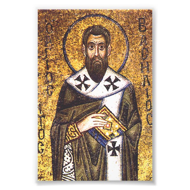 Saint Basil the Great Mosaic Photo Print (Front)