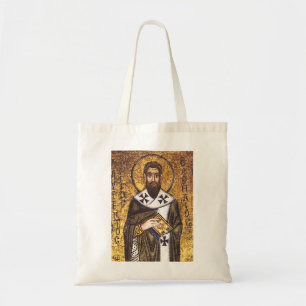 Saint Basil the Great Mosaic Tote Bag